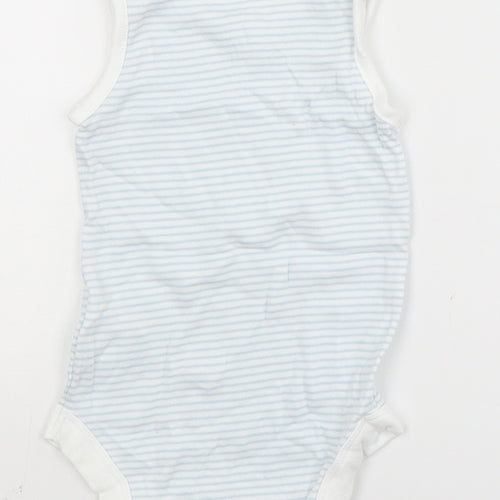TU Baby Blue Striped  Babygrow One-Piece Size 6-9 Months