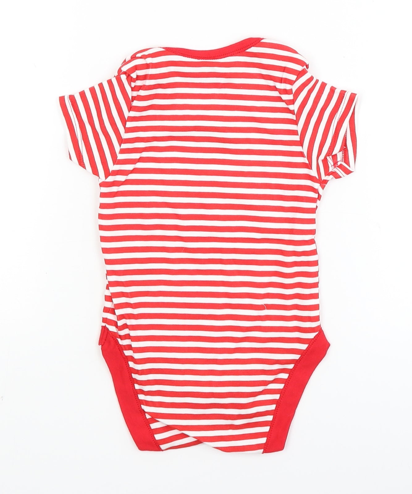 Early Days Baby Red Striped  Babygrow One-Piece Size 6-9 Months  - hero in disguise