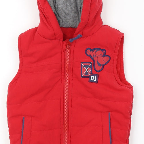 George Baby Red   Gilet Coat Size 9-12 Months  - tigger