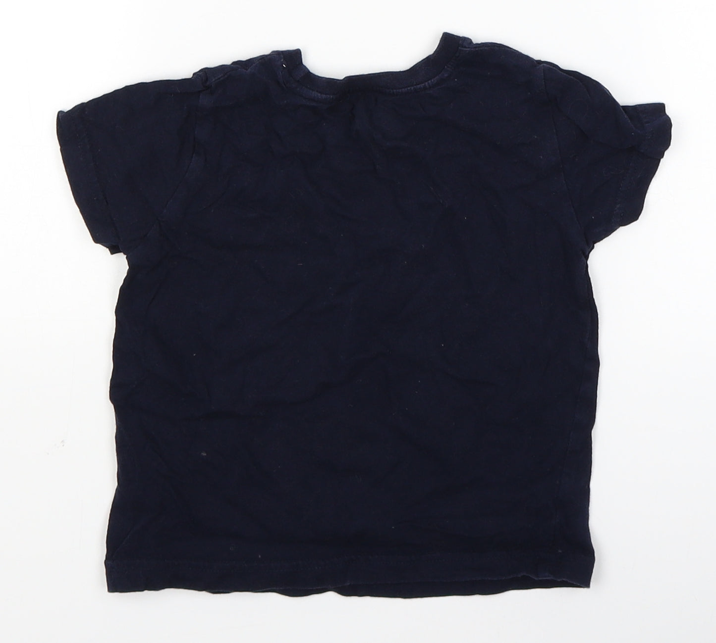 Rebel Boys Blue   Basic T-Shirt Size 2-3 Years  - i am awesome all the time