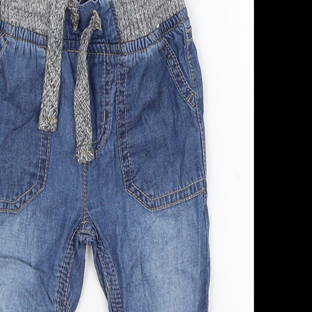 Denim Co Baby Blue   Cargo Jeans Size 9-12 Months