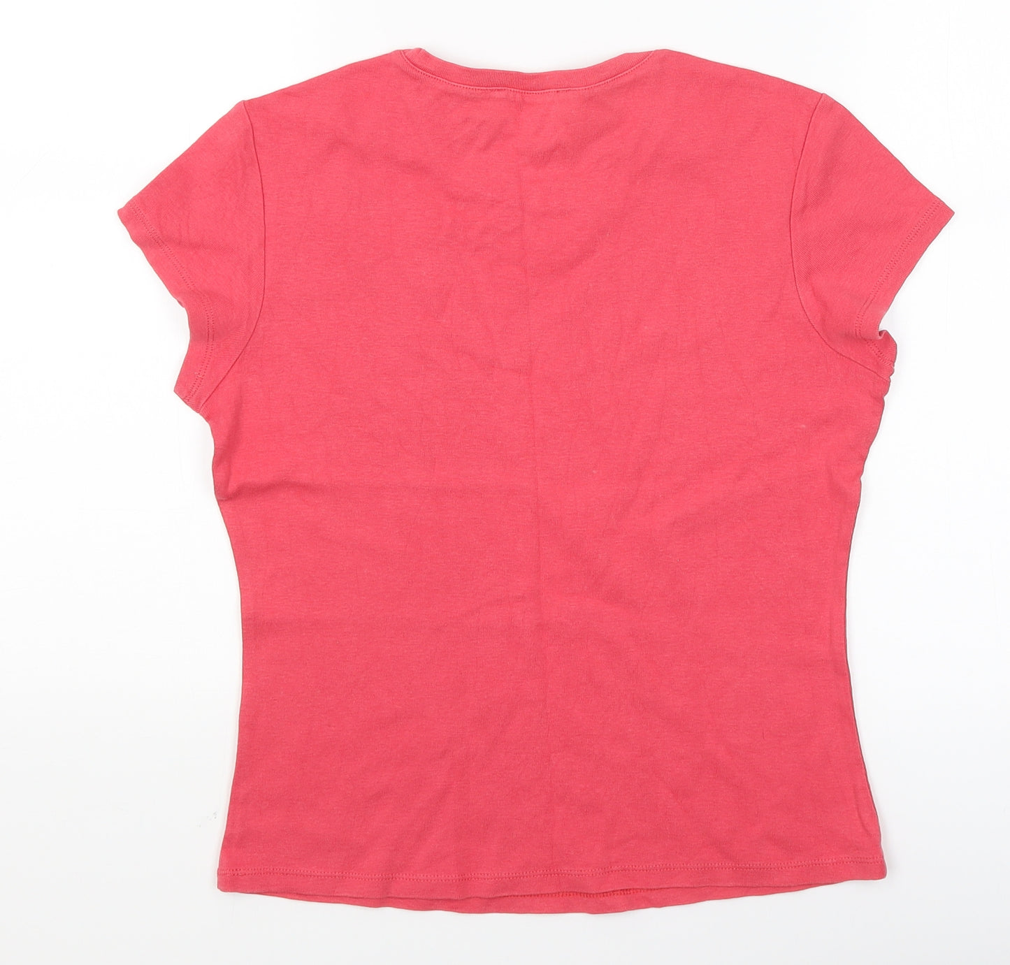 M&S Womens Pink   Basic T-Shirt Size 12