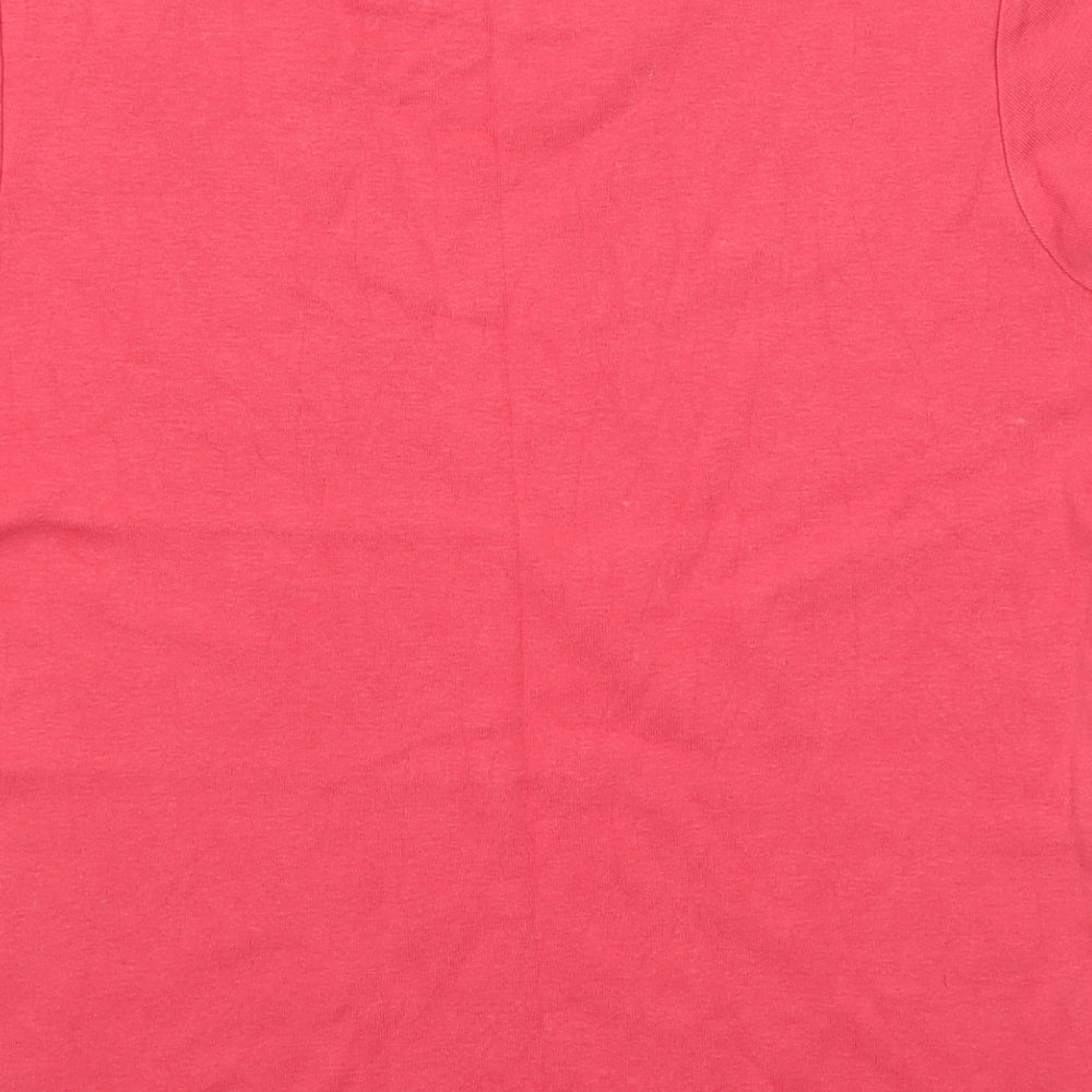 M&S Womens Pink   Basic T-Shirt Size 12