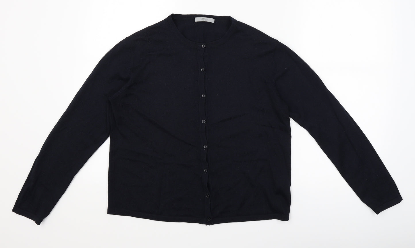 Marks and Spencer Womens Black   Cardigan Jumper Size 12