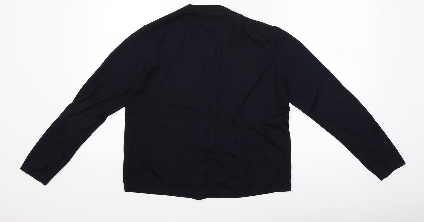 Marks and Spencer Womens Black   Cardigan Jumper Size 12