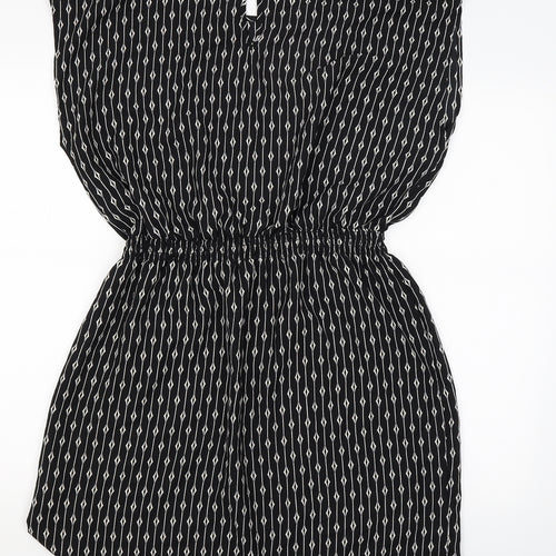 Peacocks Womens Black Argyle/Diamond  Mini  Size 14