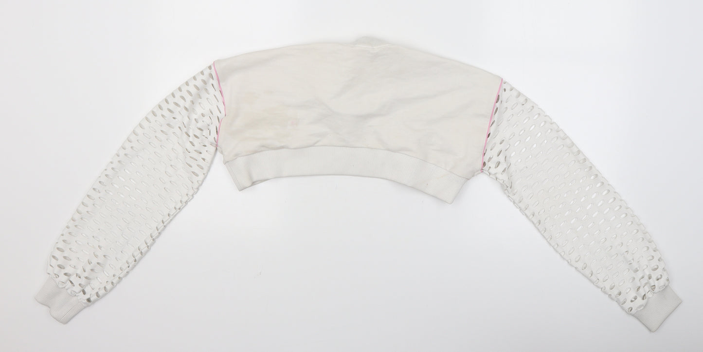 PUMA Womens White   Cropped T-Shirt Size S  - puma sophia webster