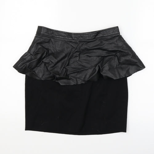 H&M Womens Black   Mini Skirt Size 8