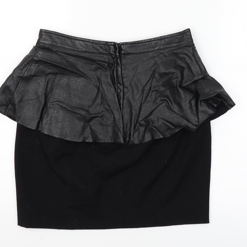H&M Womens Black   Mini Skirt Size 8