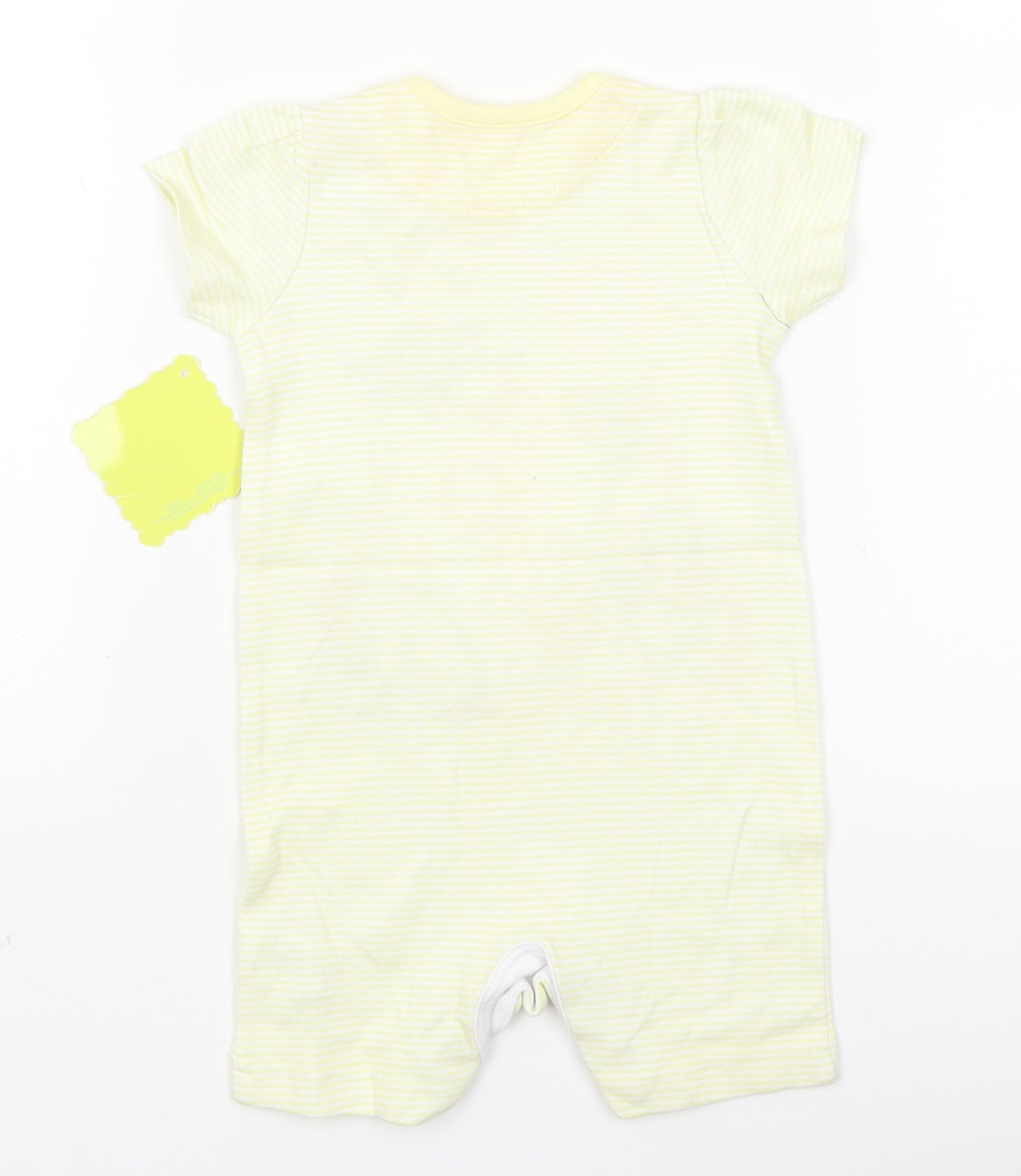 Disney Baby Yellow Striped  Babygrow One-Piece Size 3-6 Months  - winnie the pooh