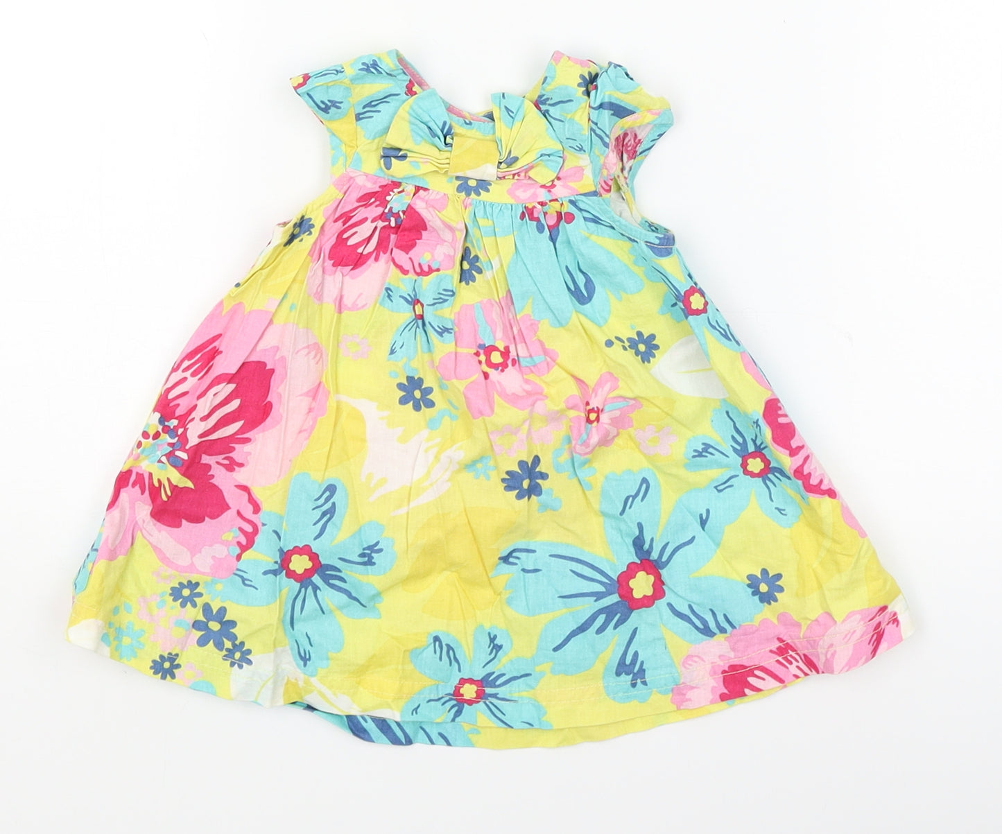 Blue Zoo Baby Yellow Floral  Fit & Flare  Size 0-3 Months