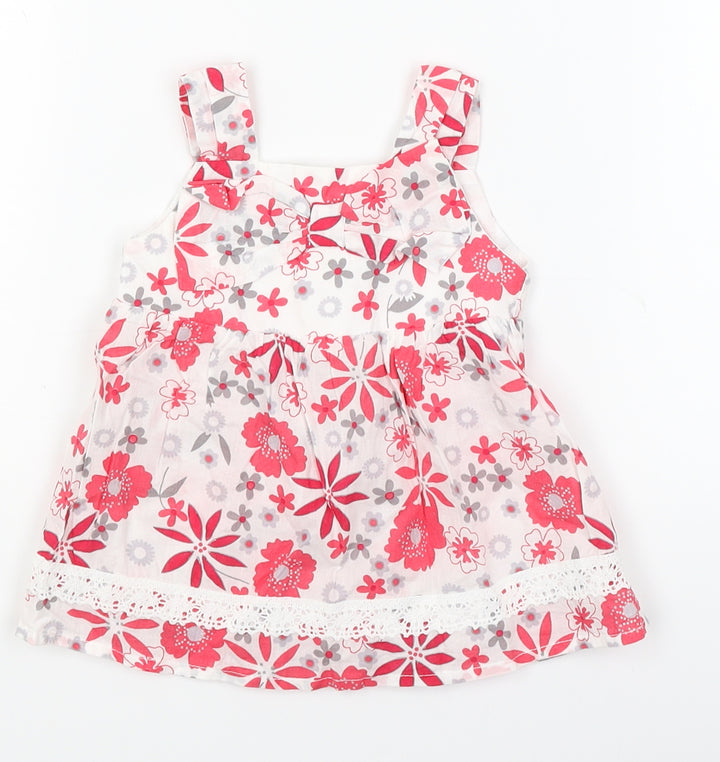 M&Co Baby White Floral Fit & Flare Size 3-6 Months