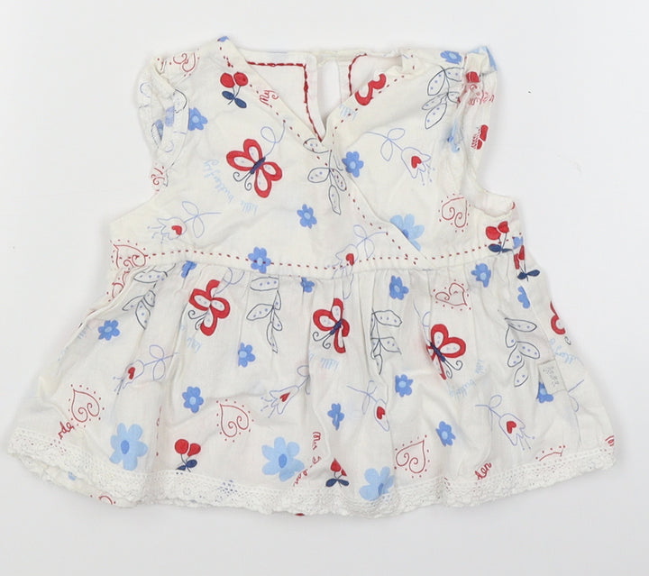Pumpkin Patch Baby White   Fit & Flare  Size 3-6 Months