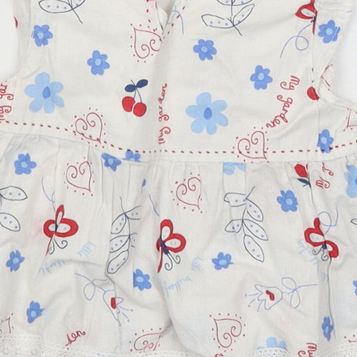 Pumpkin Patch Baby White   Fit & Flare  Size 3-6 Months