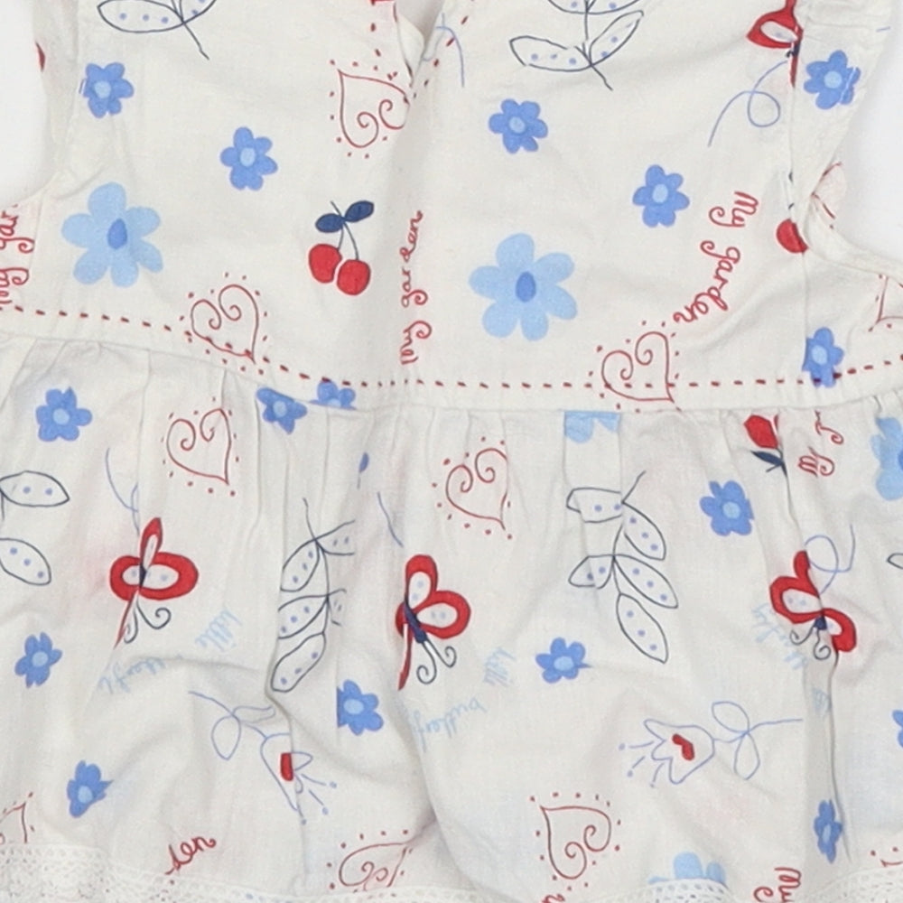 Pumpkin Patch Baby White   Fit & Flare  Size 3-6 Months