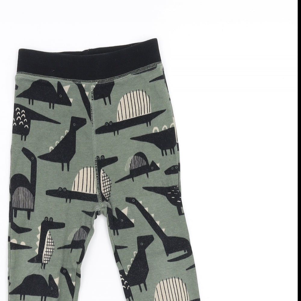 NEXT Boys Green   Jogger Trousers Size 3-4 Years - Dinosaur