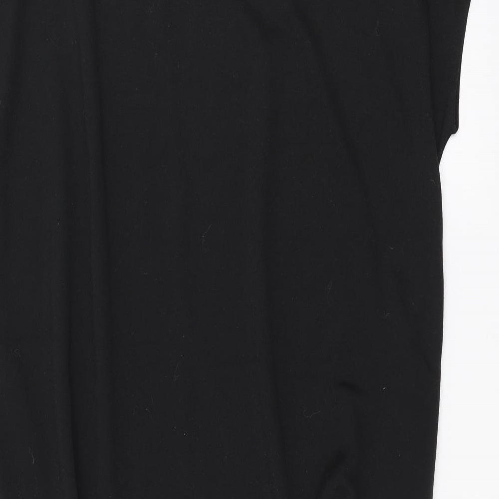 Preworn Womens Black   T-Shirt Dress  Size XL