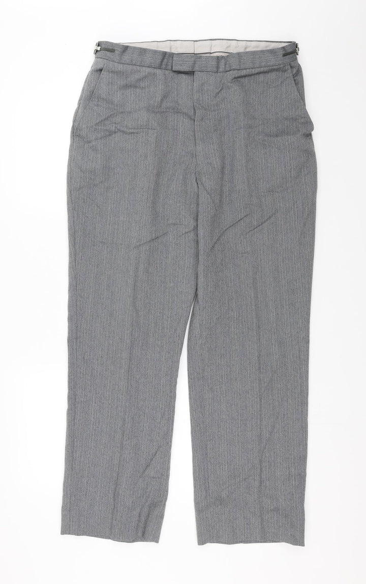 Charles James Mens Grey Trousers Size 34 in L28 in