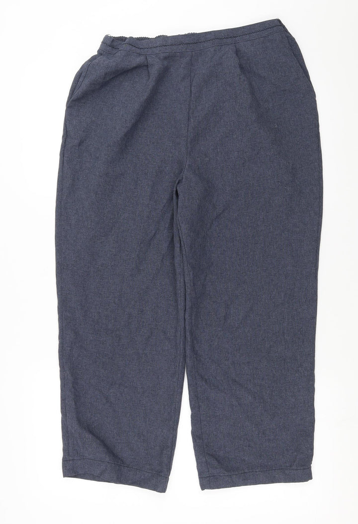 Bm collection Womens Blue Trousers Size 16 L23 in