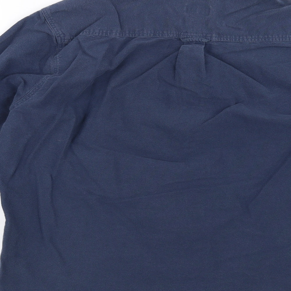 BOSTON CREW Mens Blue    Button-Up Size M