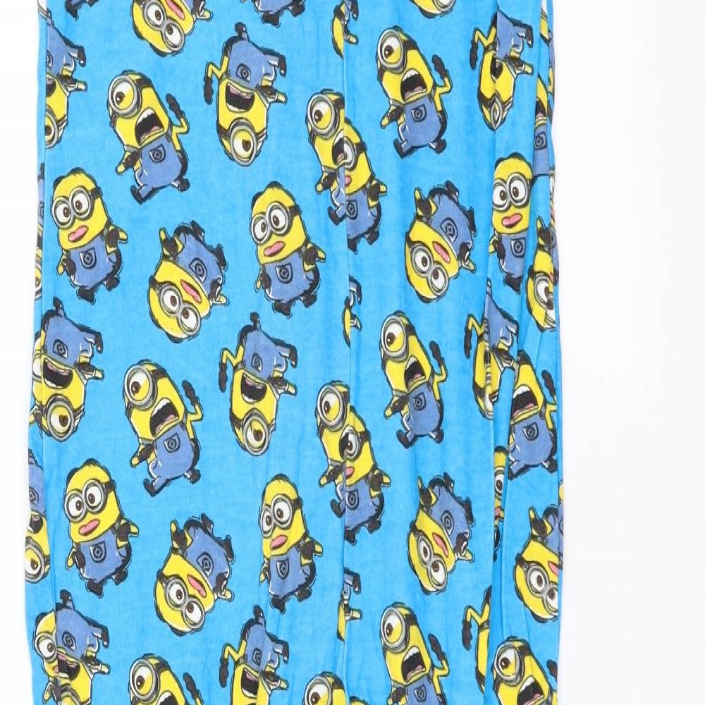 George Boys Blue Solid   One Piece Size 10-11 Years  - minions onesie