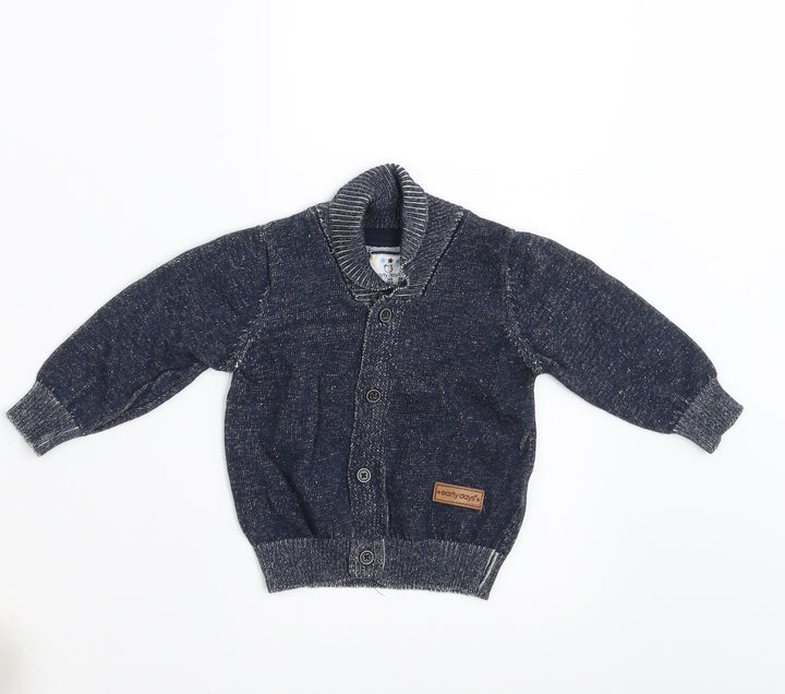 Earlydays Boys Blue   Cardigan Jumper Size 3-6 Months