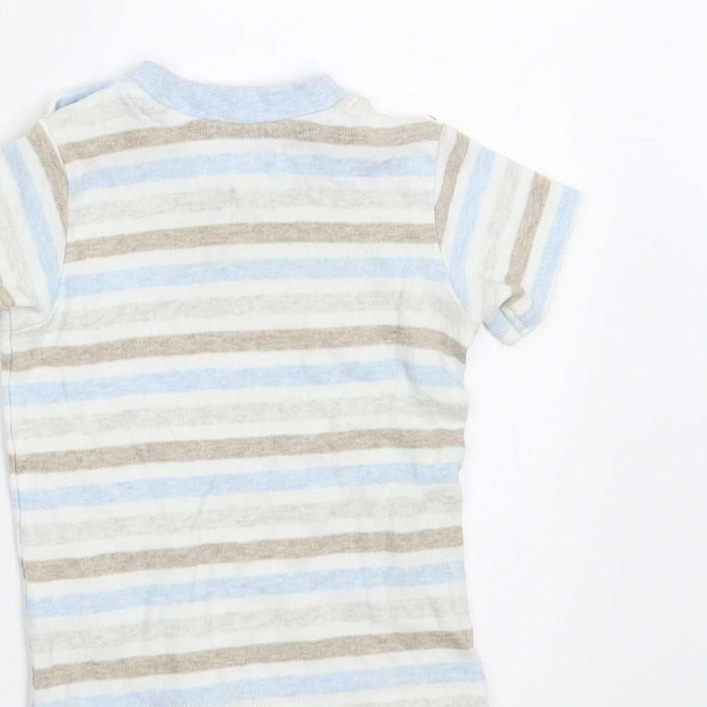 George Baby Blue Striped  Basic T-Shirt Size 3-6 Months
