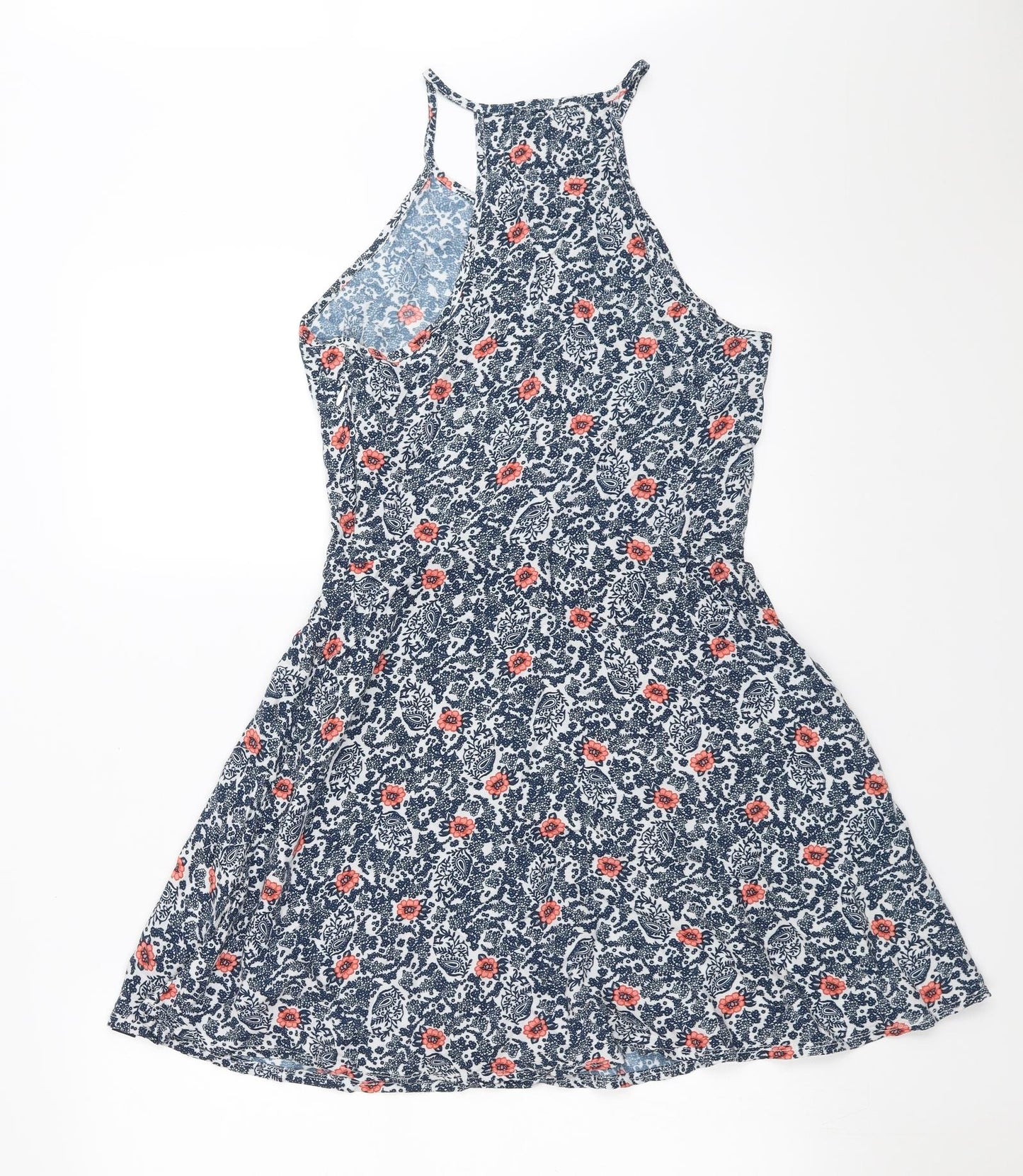Superdry Womens Blue Floral  Fit & Flare  Size XS