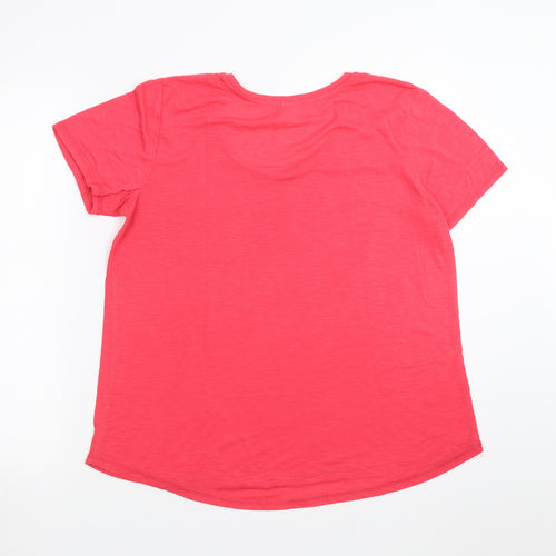 Now Womens Pink   Basic T-Shirt Size 14