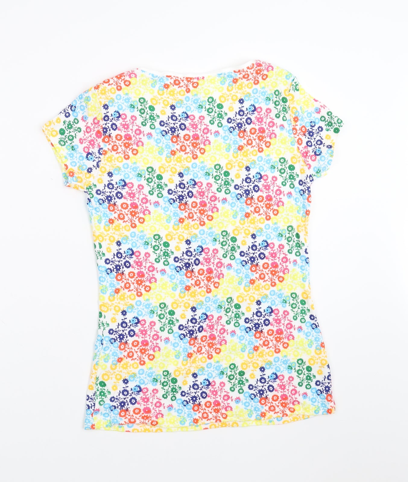 Papaya Womens Multicoloured Floral  Basic T-Shirt Size 14