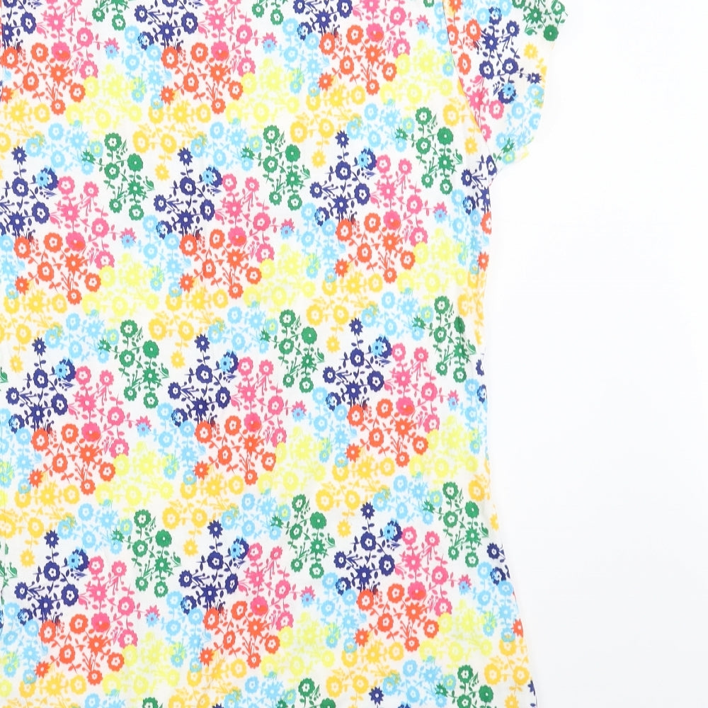 Papaya Womens Multicoloured Floral  Basic T-Shirt Size 14