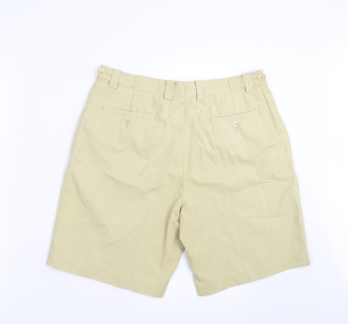 Guise Mens Yellow   Chino Shorts Size 34 in