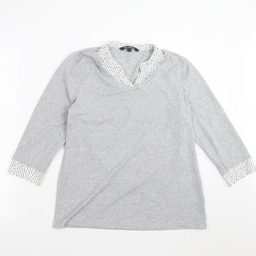 Bonmarché Womens Grey   Pullover Jumper Size 12