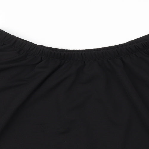 Preworn Womens Black   Basic T-Shirt Size 16