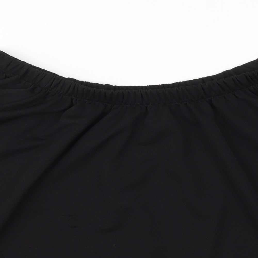 Preworn Womens Black   Basic T-Shirt Size 16
