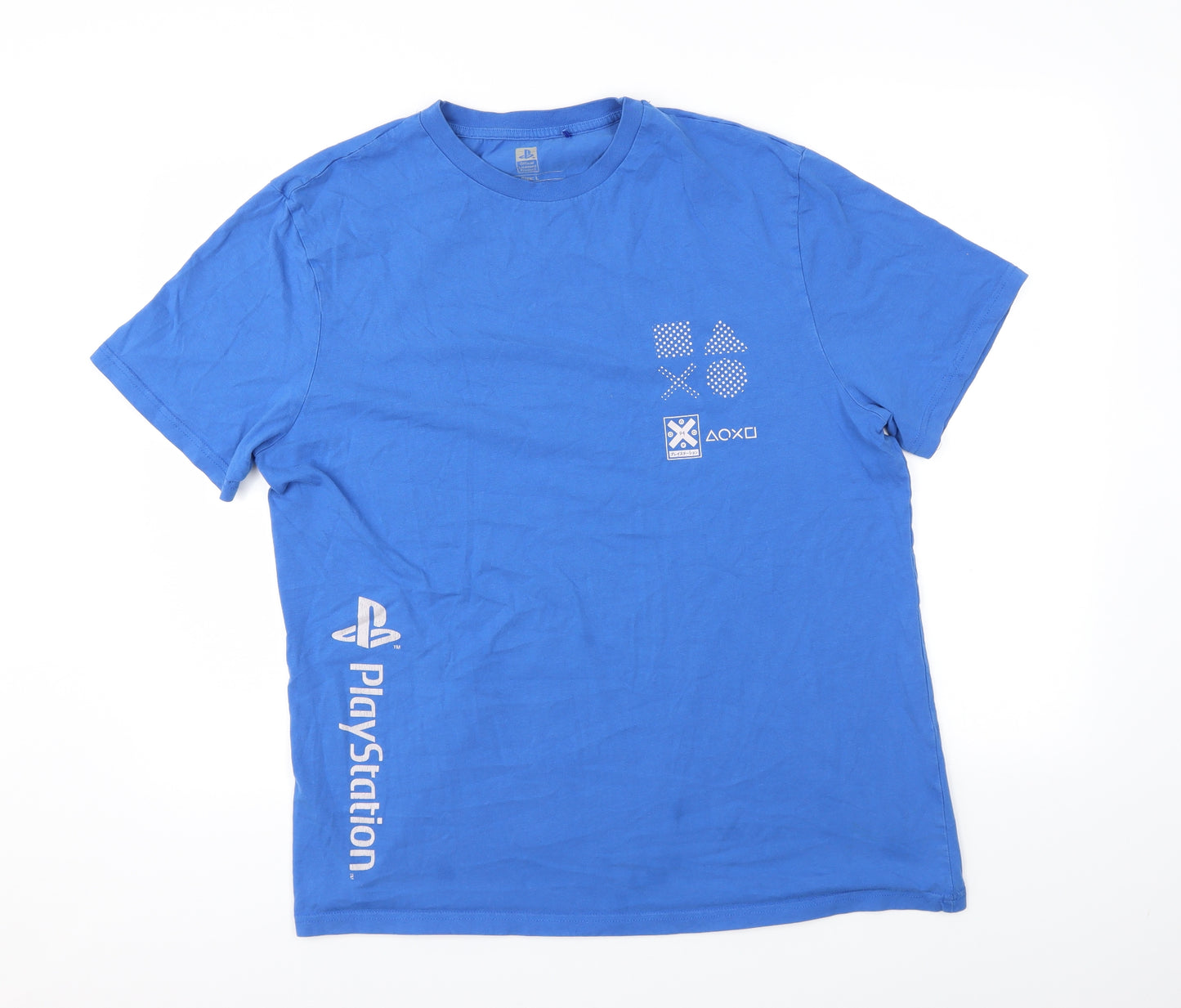 PlayStation Mens Blue    T-Shirt Size L