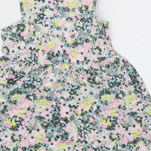 H&M Girls Multicoloured Floral  Fit & Flare  Size 2 Years