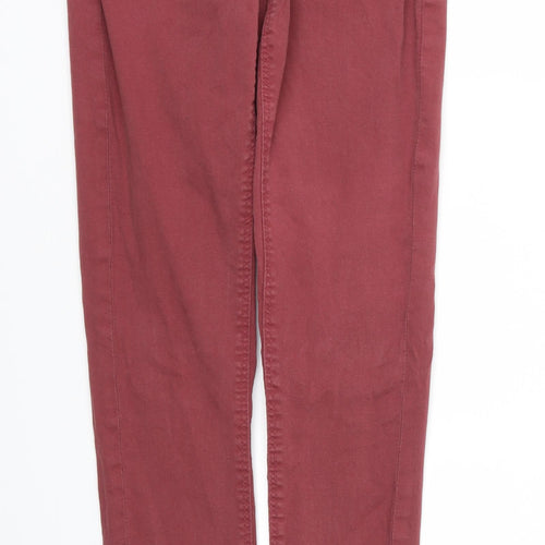 George Womens Red   Skinny Jeans Size 8 L30 in