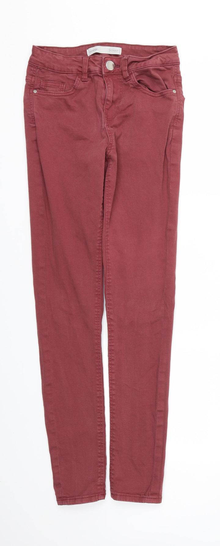 George Womens Red Skinny Jeans Size 8 L30 in