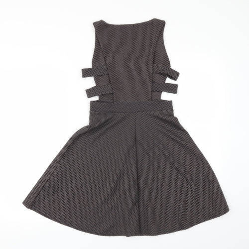 Boohoo Womens Brown   Fit & Flare  Size 6