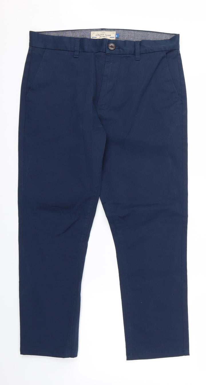 Next  Womens Blue   Capri Trousers Size 32 in L25 in