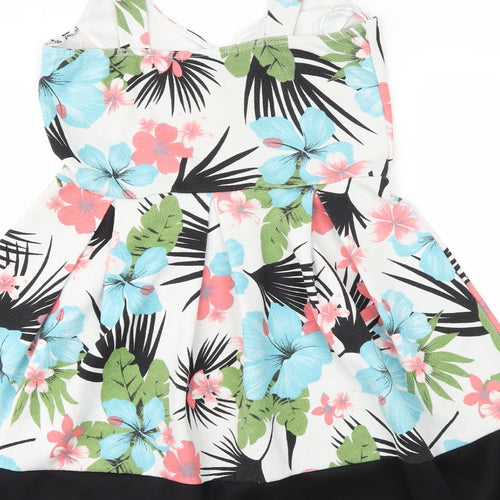CAMEO ROSE  Womens Multicoloured Floral  Fit & Flare  Size 14