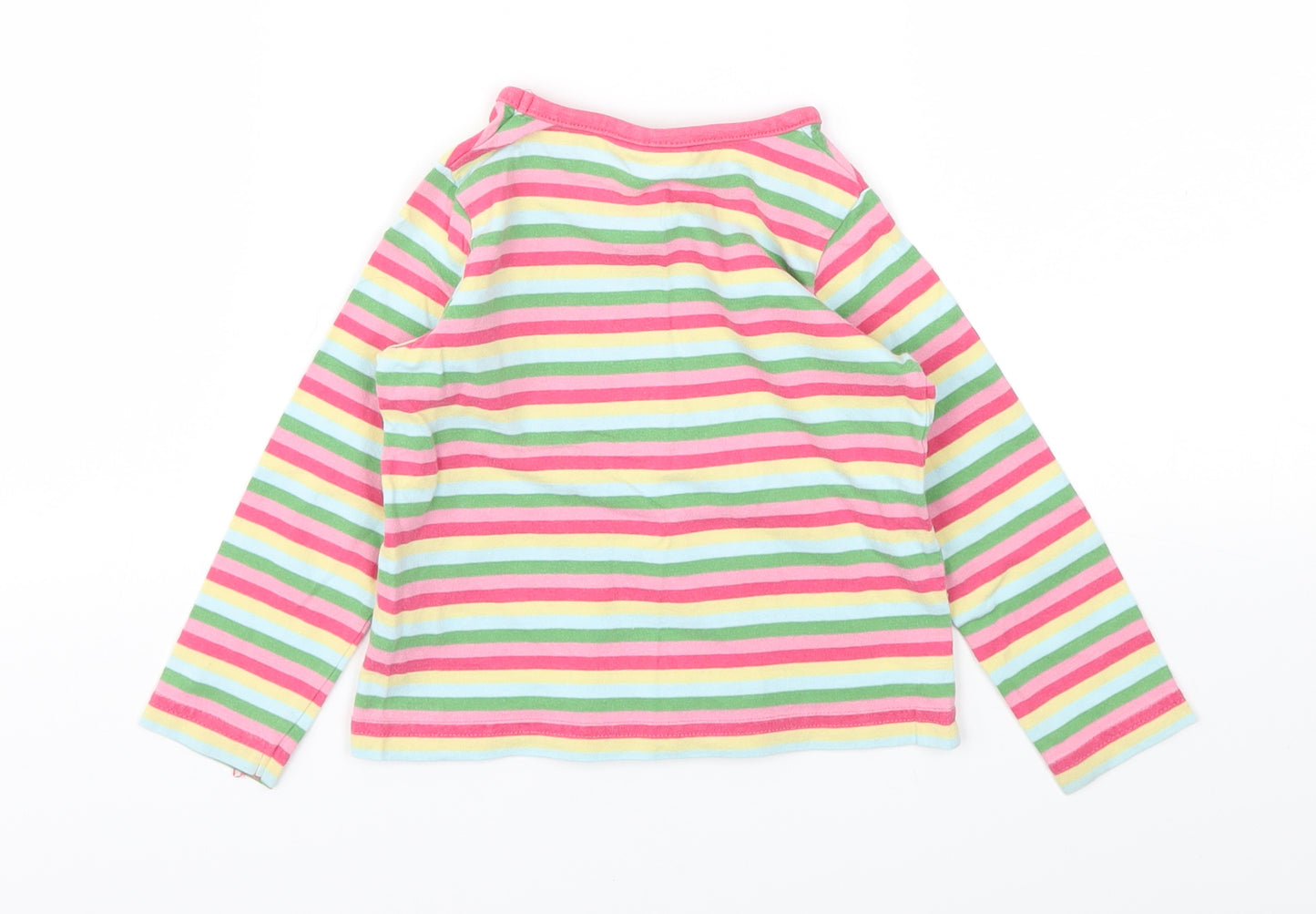 Cherokee Girls Multicoloured Striped  Basic T-Shirt Size 18-24 Months