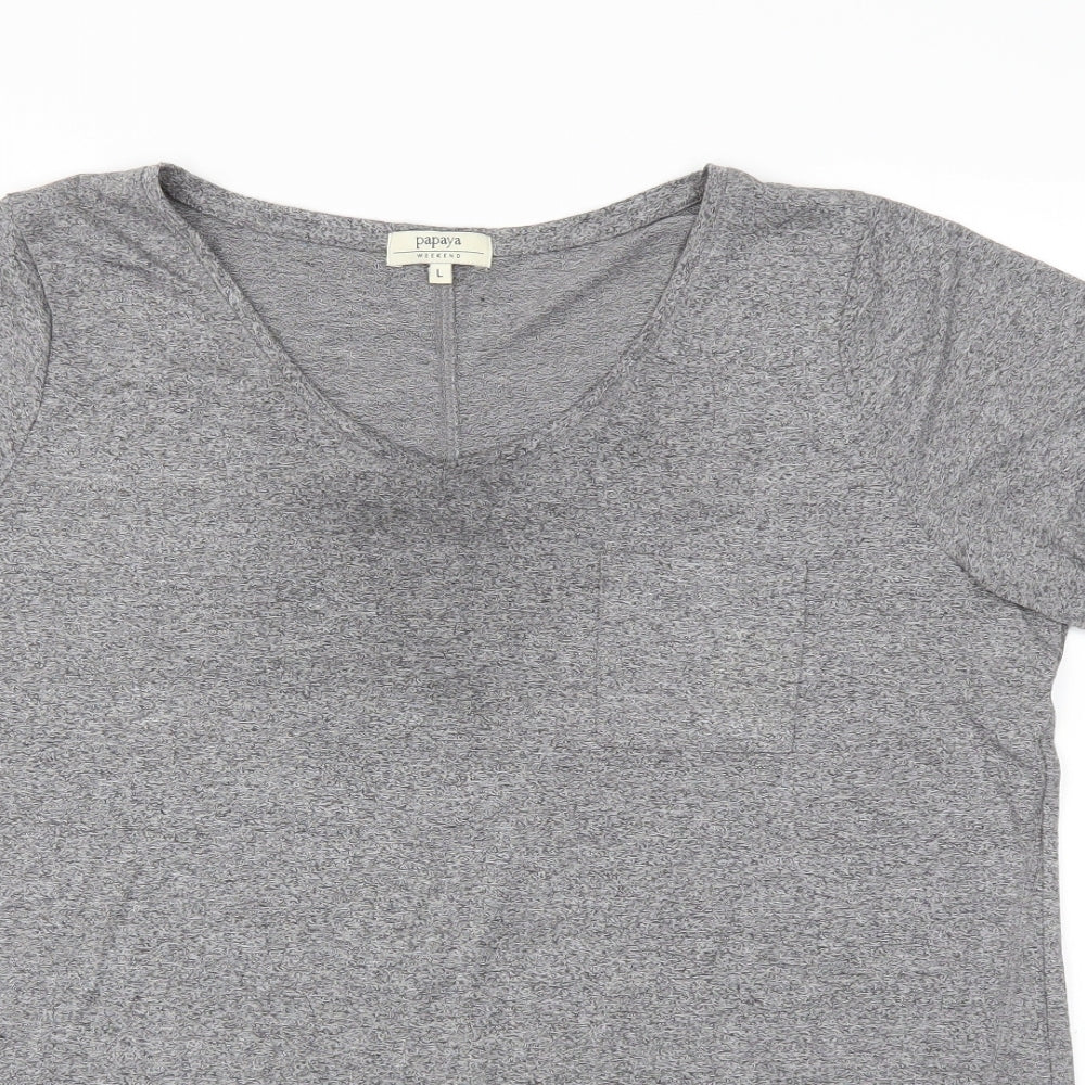 Matalan Womens Grey   Basic T-Shirt Size L