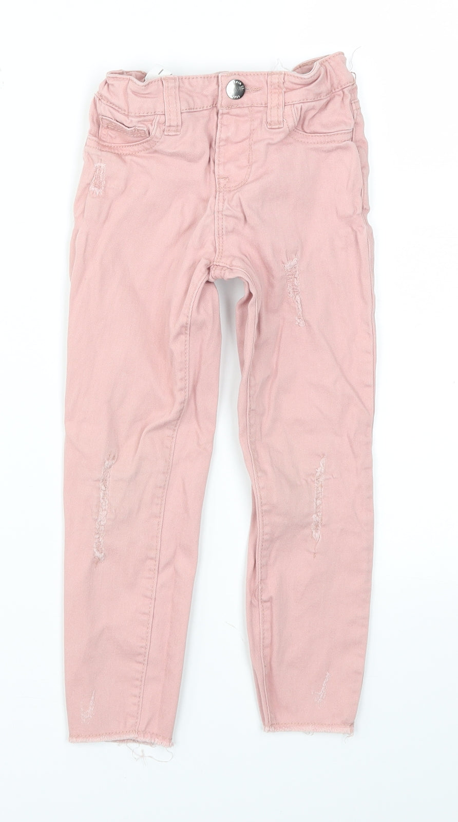 DENIM &CO  Girls Pink   Skinny Jeans Size 4-5 Years