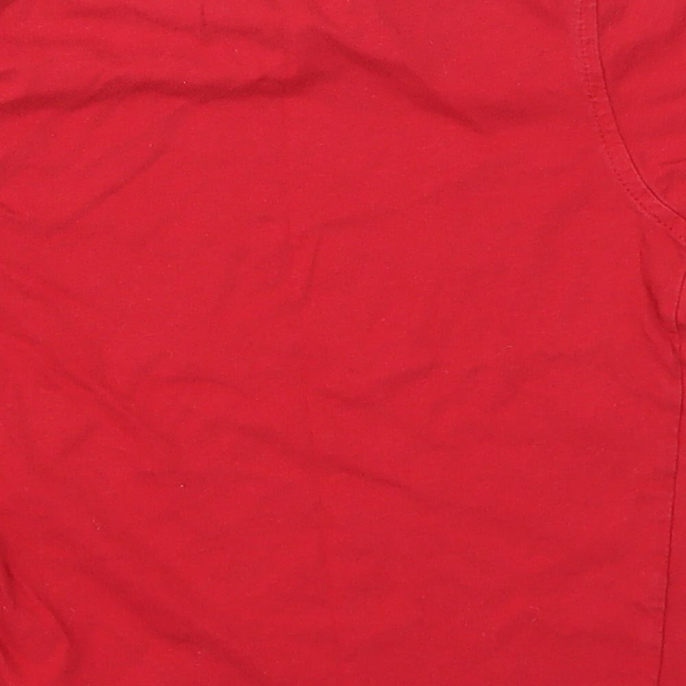 George Boys Red   Basic T-Shirt Size 5-6 Years