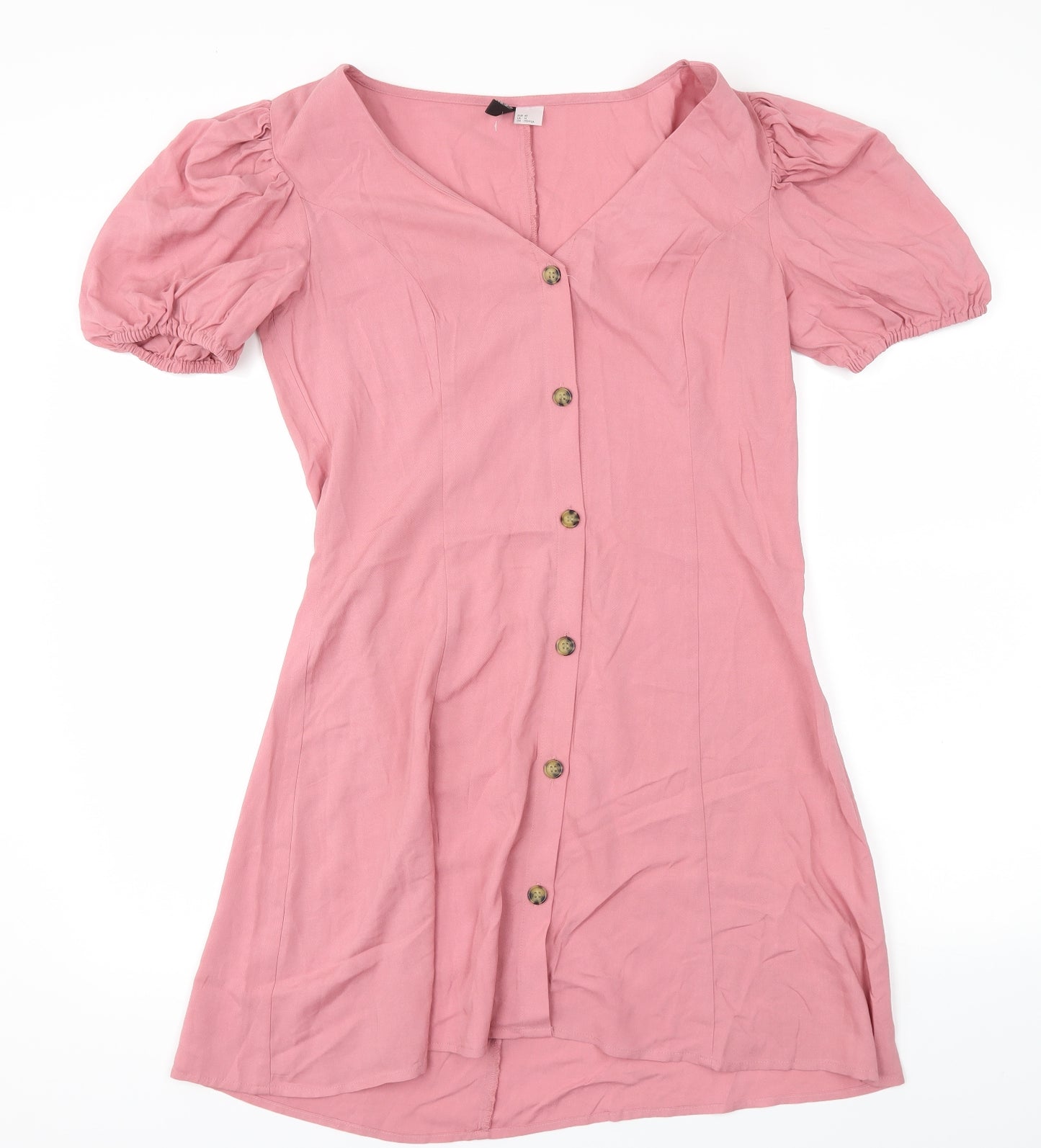 H&M Womens Pink   Fit & Flare  Size 12