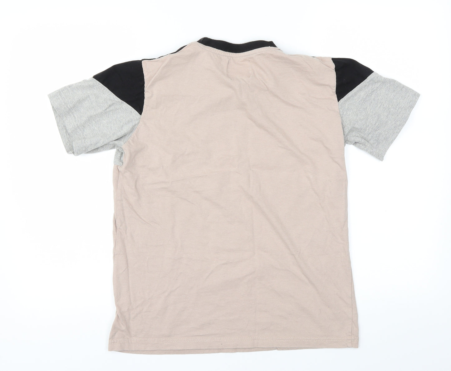 Topman Mens Black Striped   T-Shirt Size S