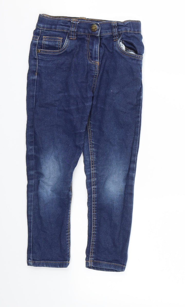 DENIM &CO  Girls Blue   Straight Jeans Size 4-5 Years