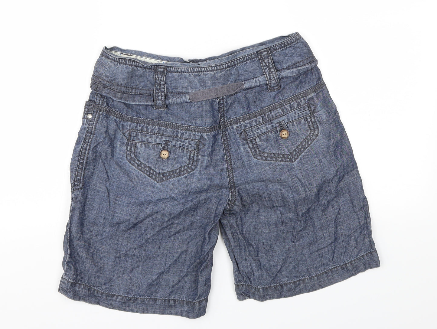 Next  Womens Blue   Cut-Off Shorts Size 6